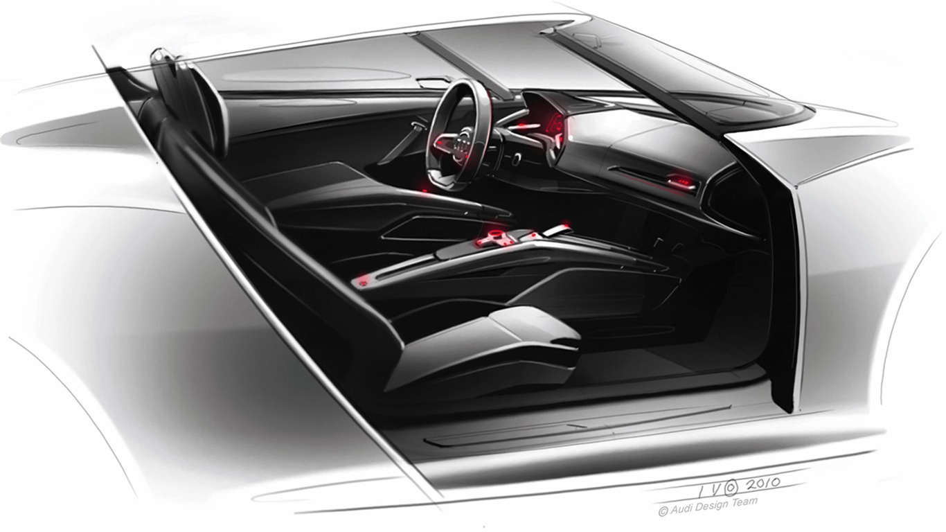 Concept Car Audi e-tron Spyder - 2010 HD tapetu #35 - 1366x768