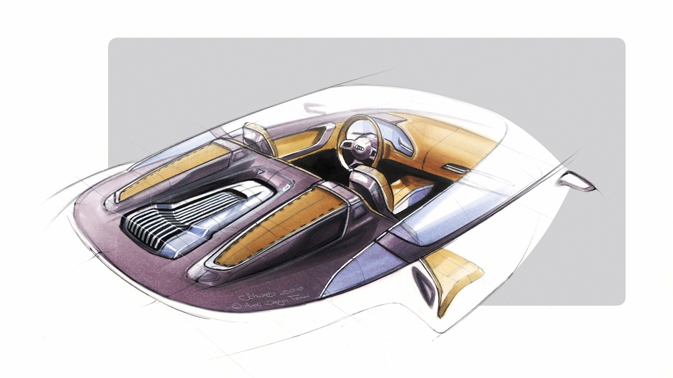 Concept Car Audi e-tron Spyder - 2010 fonds d'écran HD #36 - 1366x768