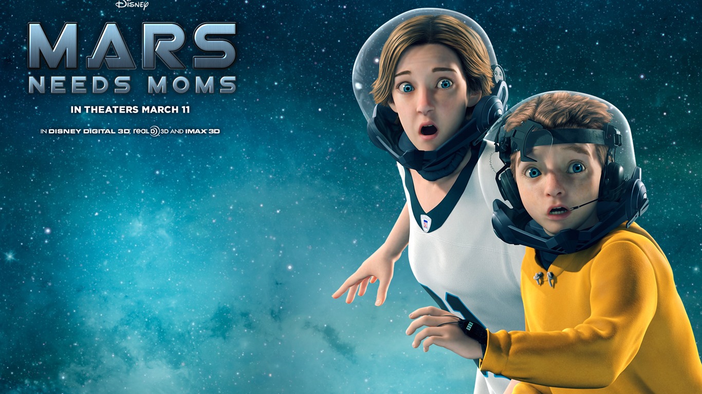 Mars Needs Moms fonds d'écran #4 - 1366x768