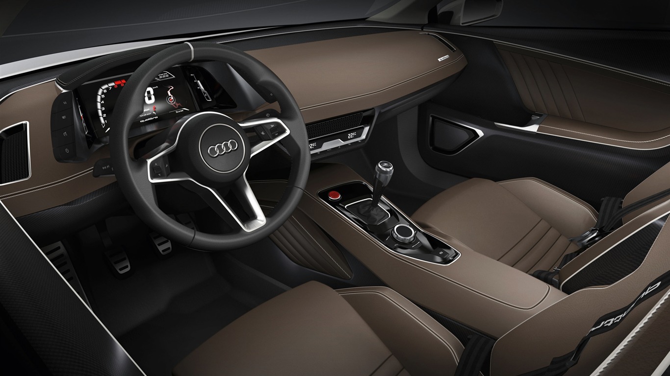 Концепт-кар Audi Quattro - 2010 HD обои #18 - 1366x768
