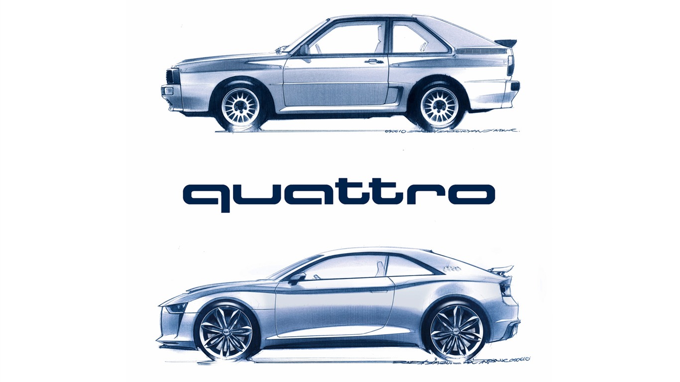 Концепт-кар Audi Quattro - 2010 HD обои #22 - 1366x768