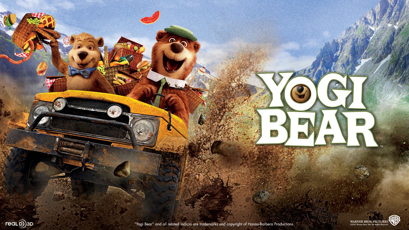 Yogi Bear fondos de pantalla #1 - 1366x768