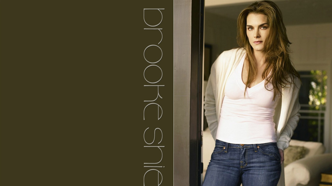 Brooke Shields krásnou tapetu #23 - 1366x768