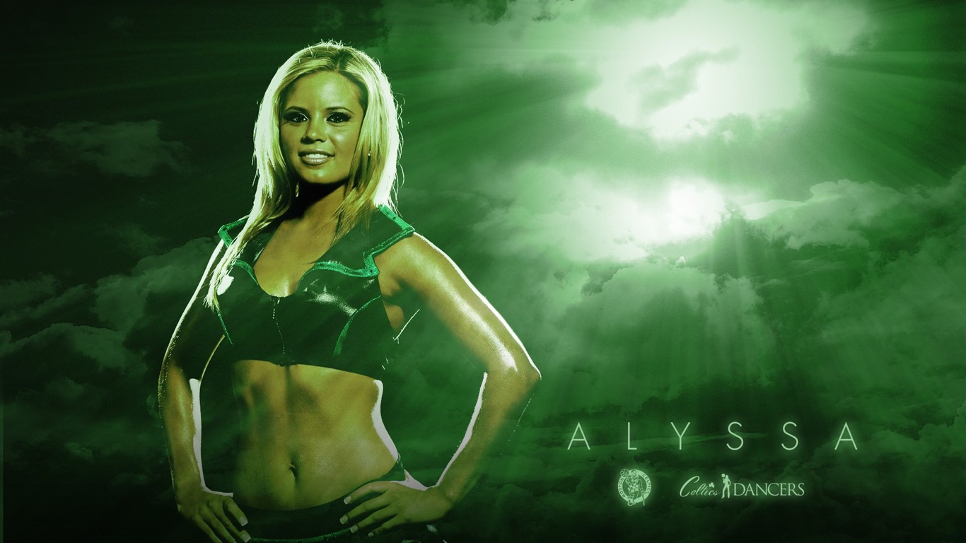 NBA Saison 2010-11, die Celtics Cheerleader Tapete #3 - 1366x768