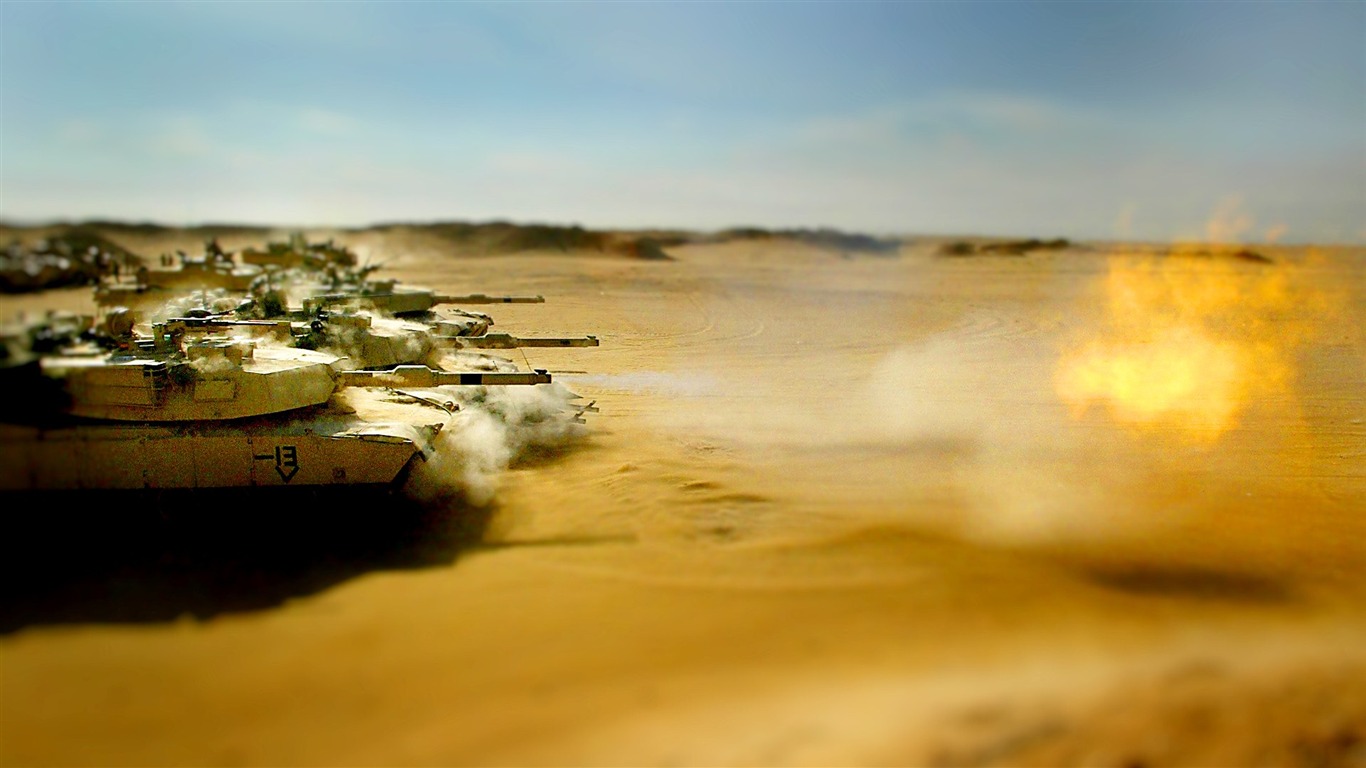 Real to the enemy's miniature landscape shift photography wallpaper(1) #8 - 1366x768