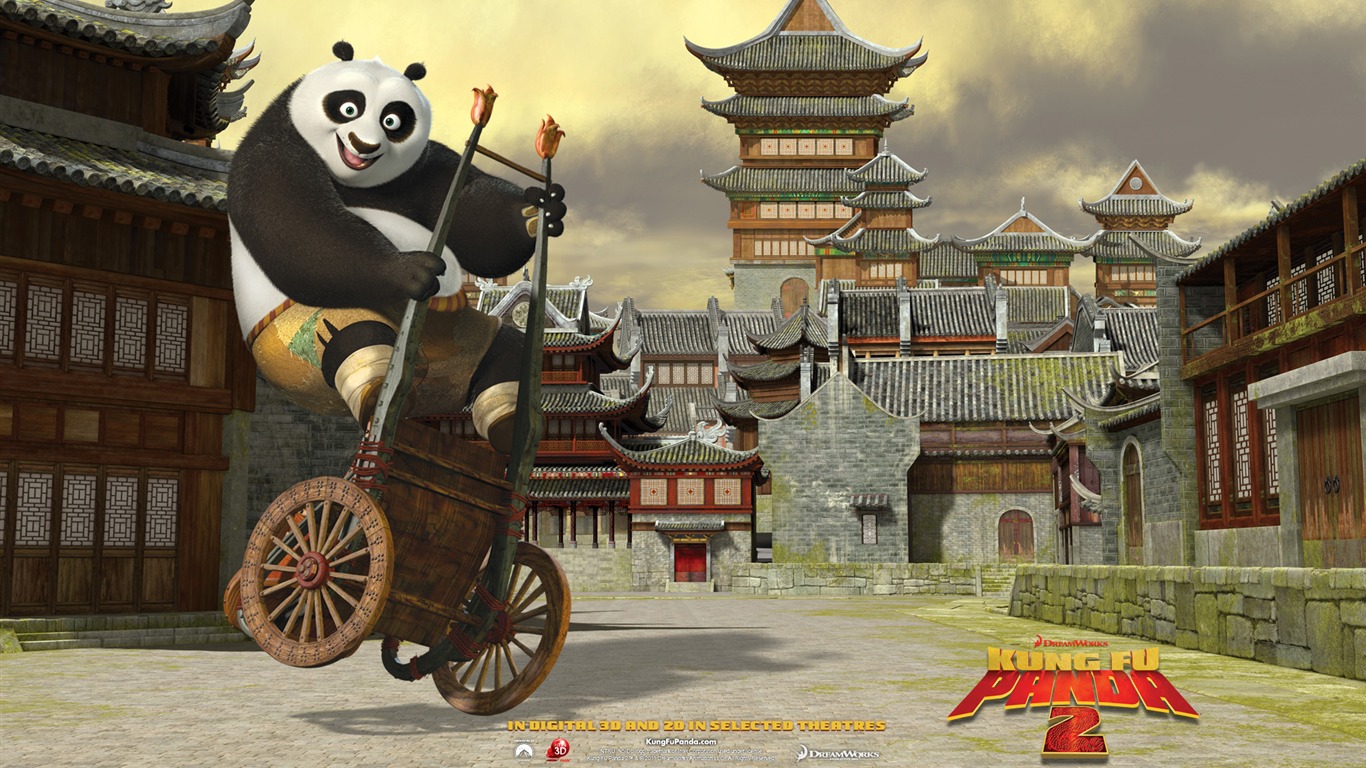 Kung Fu Panda 2 HD tapety na plochu #8 - 1366x768