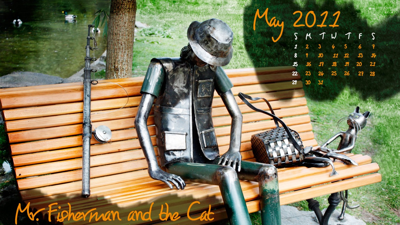 May 2011 Calendar Wallpaper (1) #8 - 1366x768