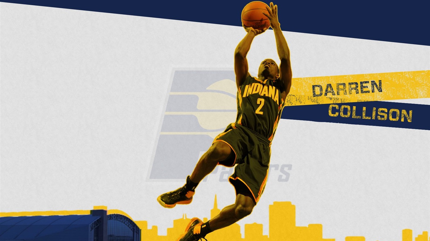 2010-11 시즌 NBA 인디애나 페이서스 배경 화면 #2 - 1366x768
