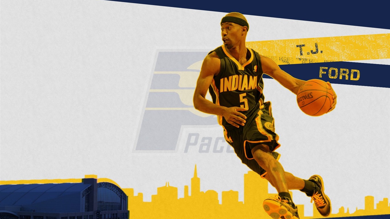 NBA 2010-11赛季 印第安纳步行者队 壁纸5 - 1366x768
