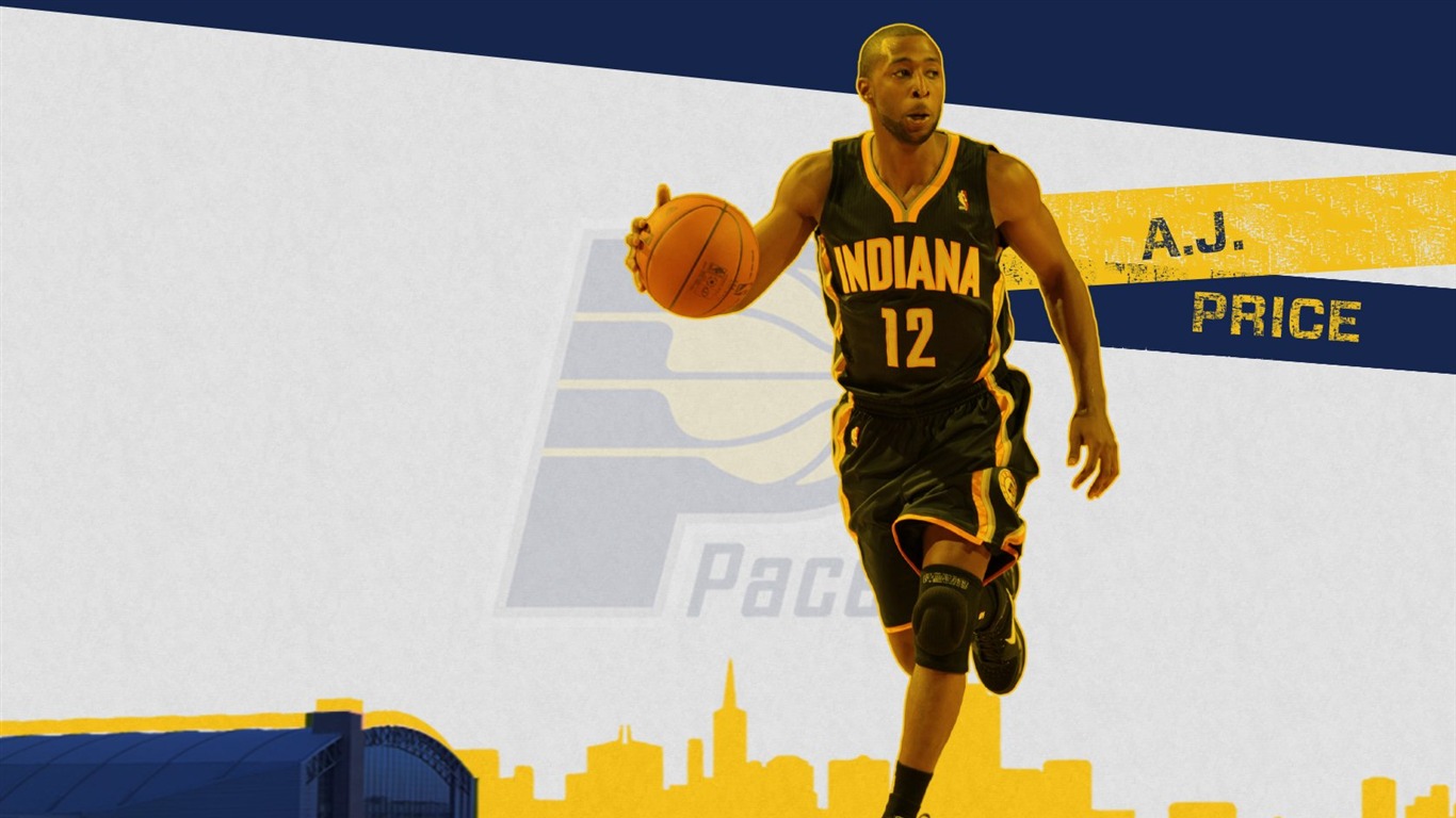 2010-11 시즌 NBA 인디애나 페이서스 배경 화면 #13 - 1366x768