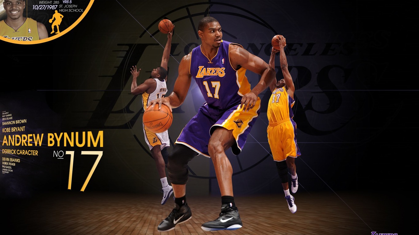 NBA 2010-11 season, the Los Angeles Lakers Wallpapers #2 - 1366x768