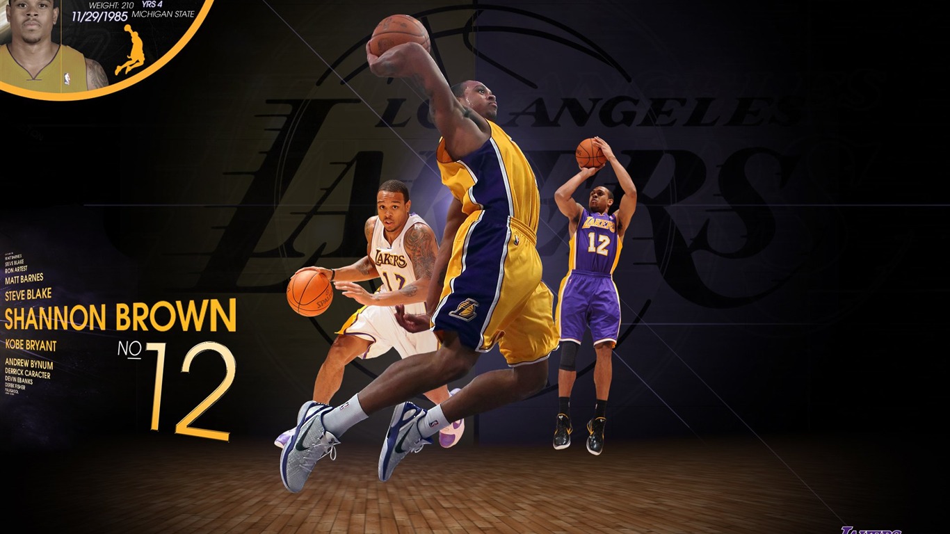 NBA 2010-11赛季 洛杉矶湖人队 壁纸12 - 1366x768