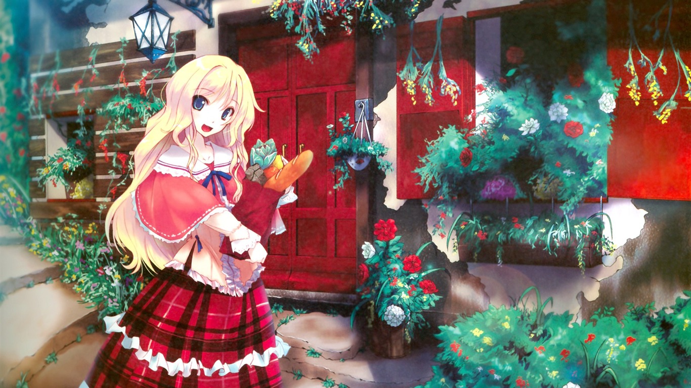 Anime girl HD Wallpaper #11 - 1366x768