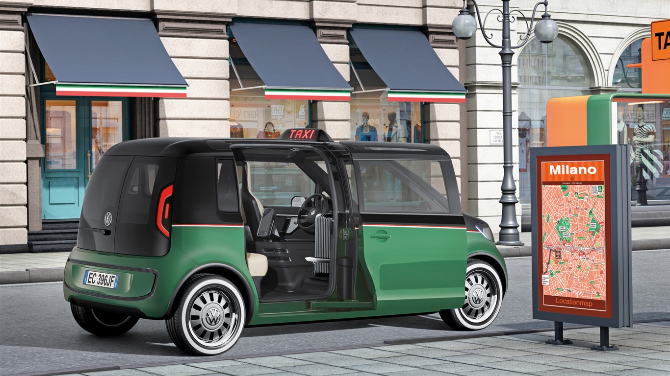 Concept Car Volkswagen Milano Taxi - 2010 HD wallpapers #7 - 1366x768