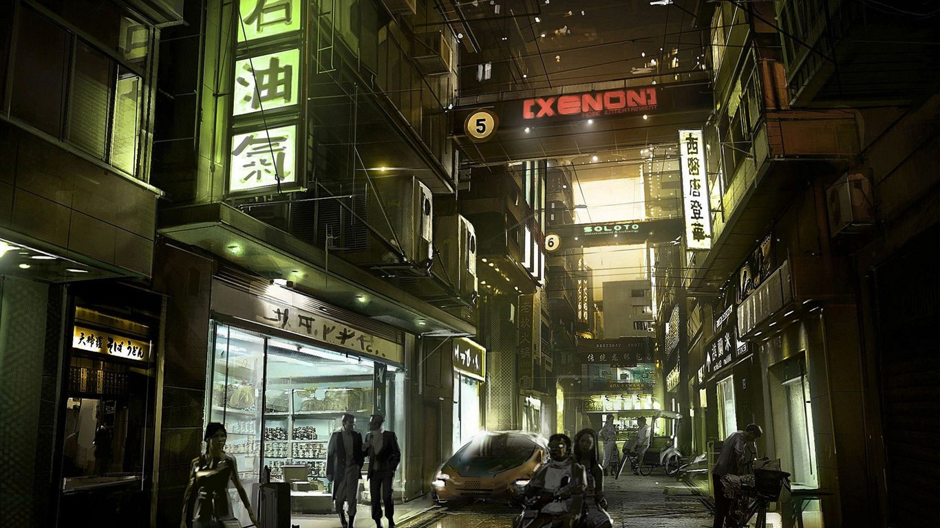 Deus Ex: Human Revolution 殺出重圍3：人類革命 高清壁紙 #7 - 1366x768
