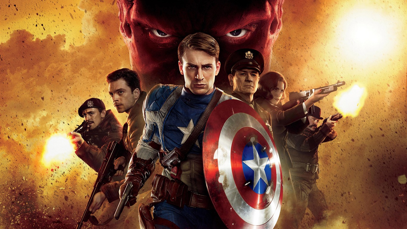 Captain America: The First Avenger fondos de pantalla HD #1 - 1366x768