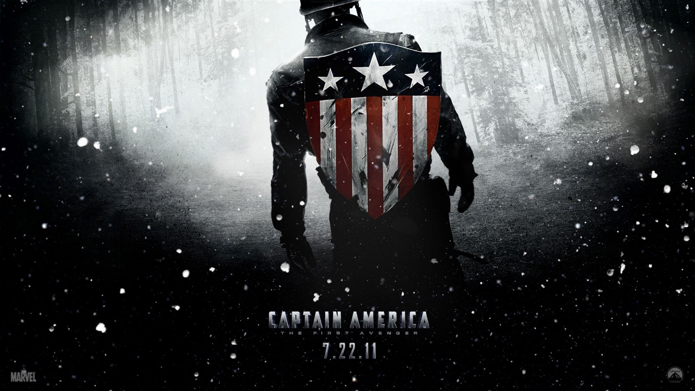 캡틴 아메리카 : 첫번째 아벤저의 HD 배경 화면 #3 - 1366x768