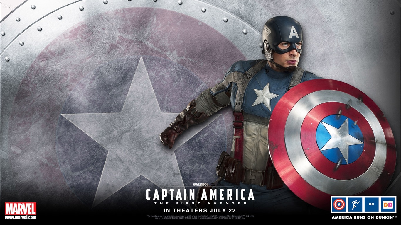 캡틴 아메리카 : 첫번째 아벤저의 HD 배경 화면 #6 - 1366x768
