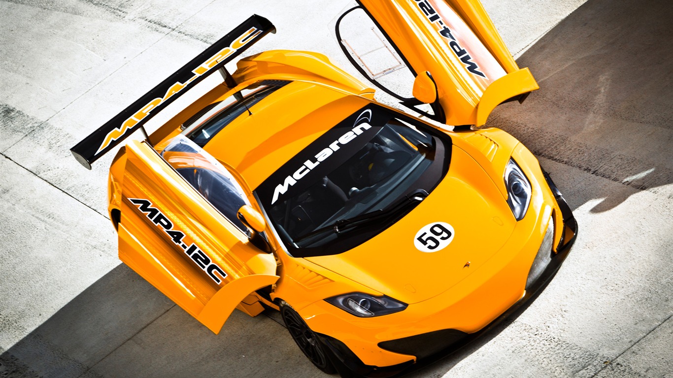McLaren MP4-12C GT3 - 2011 fondos de pantalla HD #1 - 1366x768