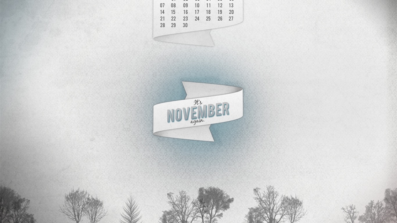 November 2011 Calendar wallpaper (1) #14 - 1366x768
