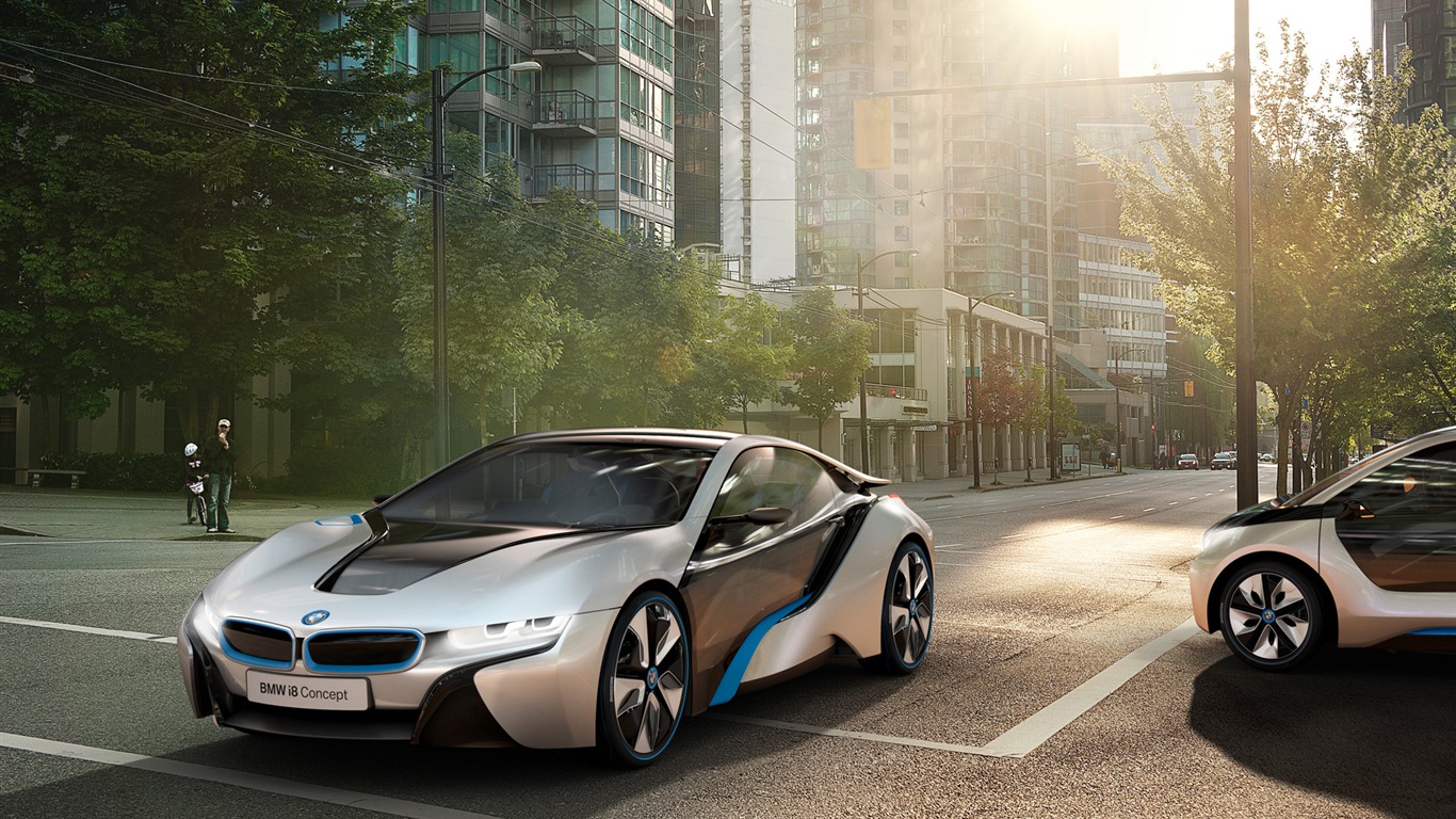 BMW i8 koncept - 2011 HD wallpapers #12 - 1366x768