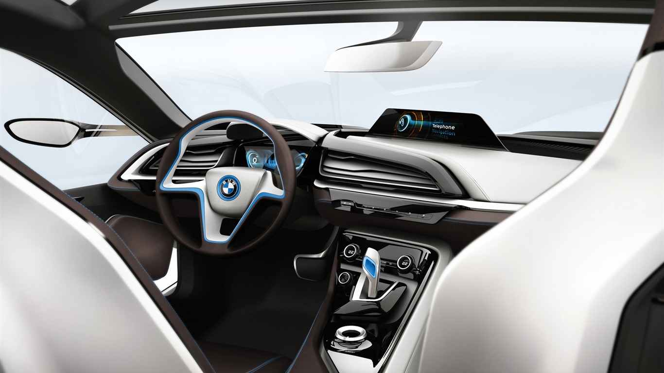 BMW i8 Concepto - 2011 fondos de pantalla HD #34 - 1366x768