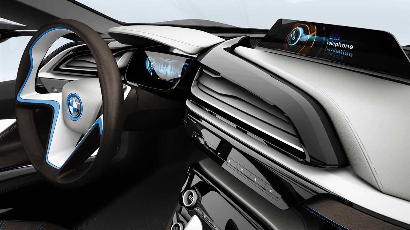 BMW i8 Concept - 2011 fonds d'écran HD #36 - 1366x768