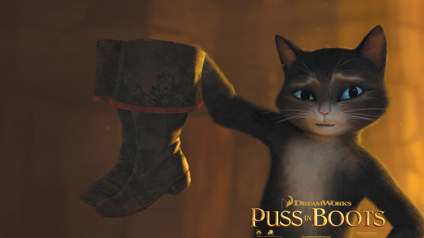 Puss in Boots HD wallpapers #7 - 1366x768