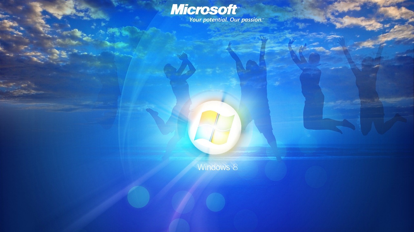 윈도우 8 테마 배경 화면 (1) #4 - 1366x768