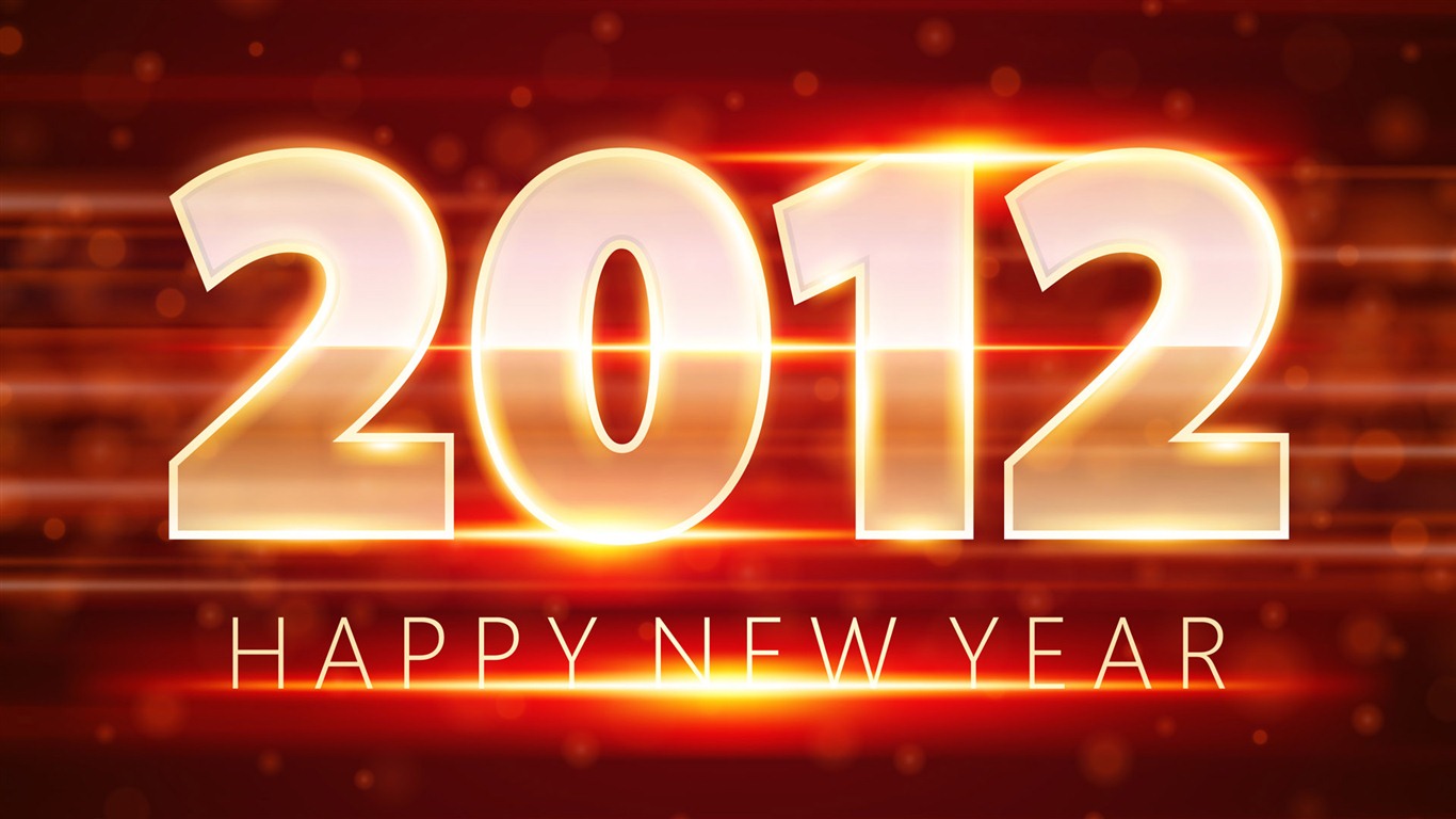 2012 New Year wallpapers (1) #2 - 1366x768