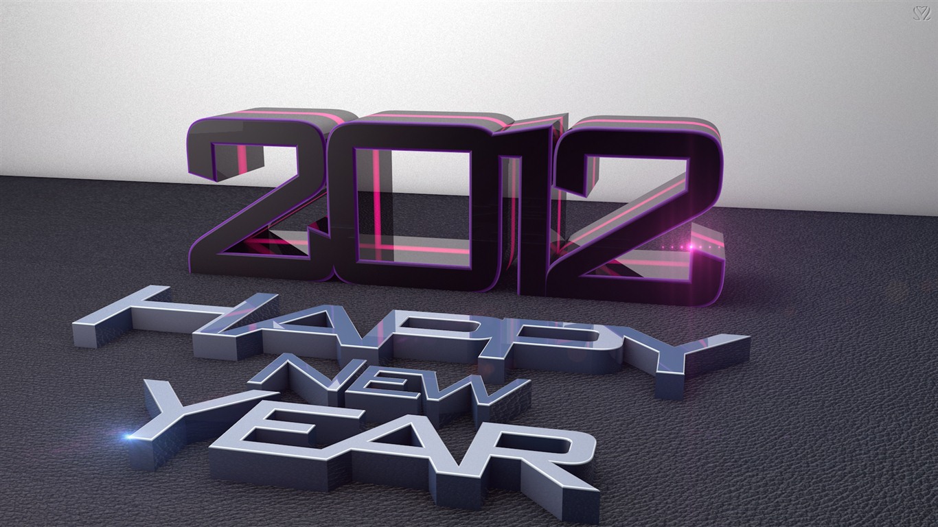 2012 New Year wallpapers (1) #6 - 1366x768