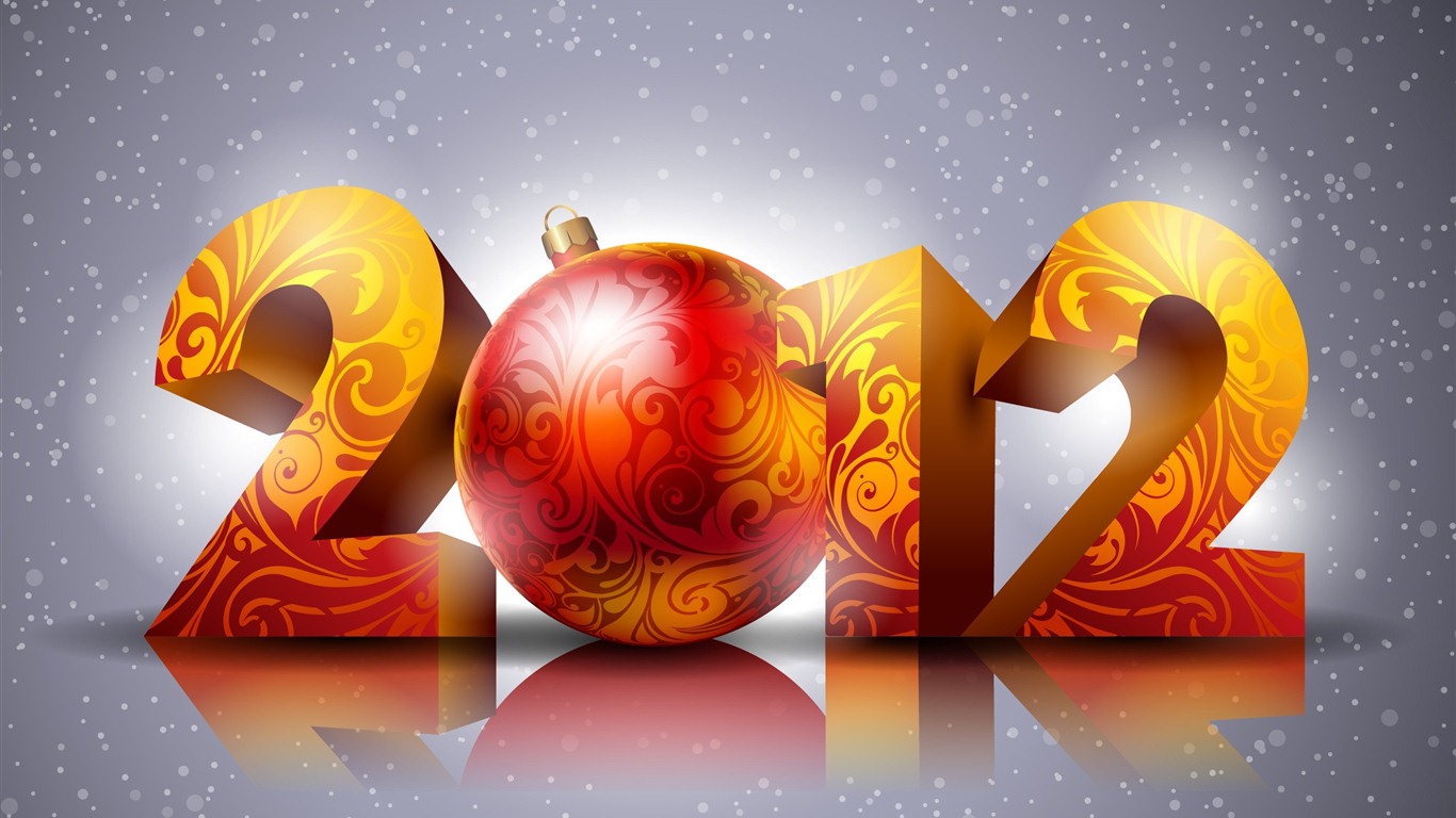 Nový rok 2012 tapety (1) #10 - 1366x768