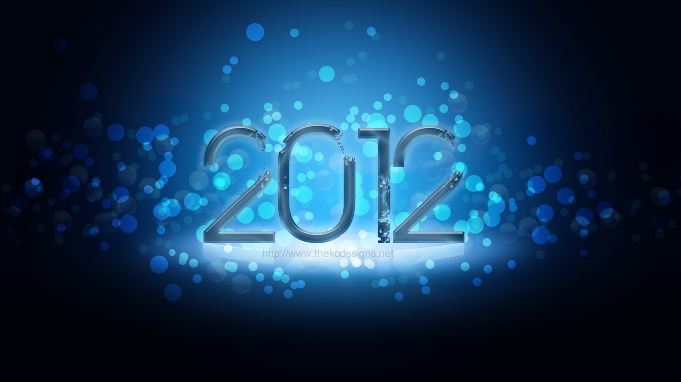 2012 New Year wallpapers (1) #13 - 1366x768