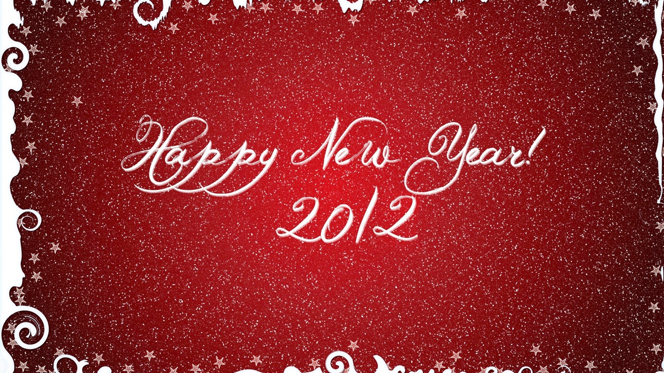 2012 New Year wallpapers (2) #6 - 1366x768