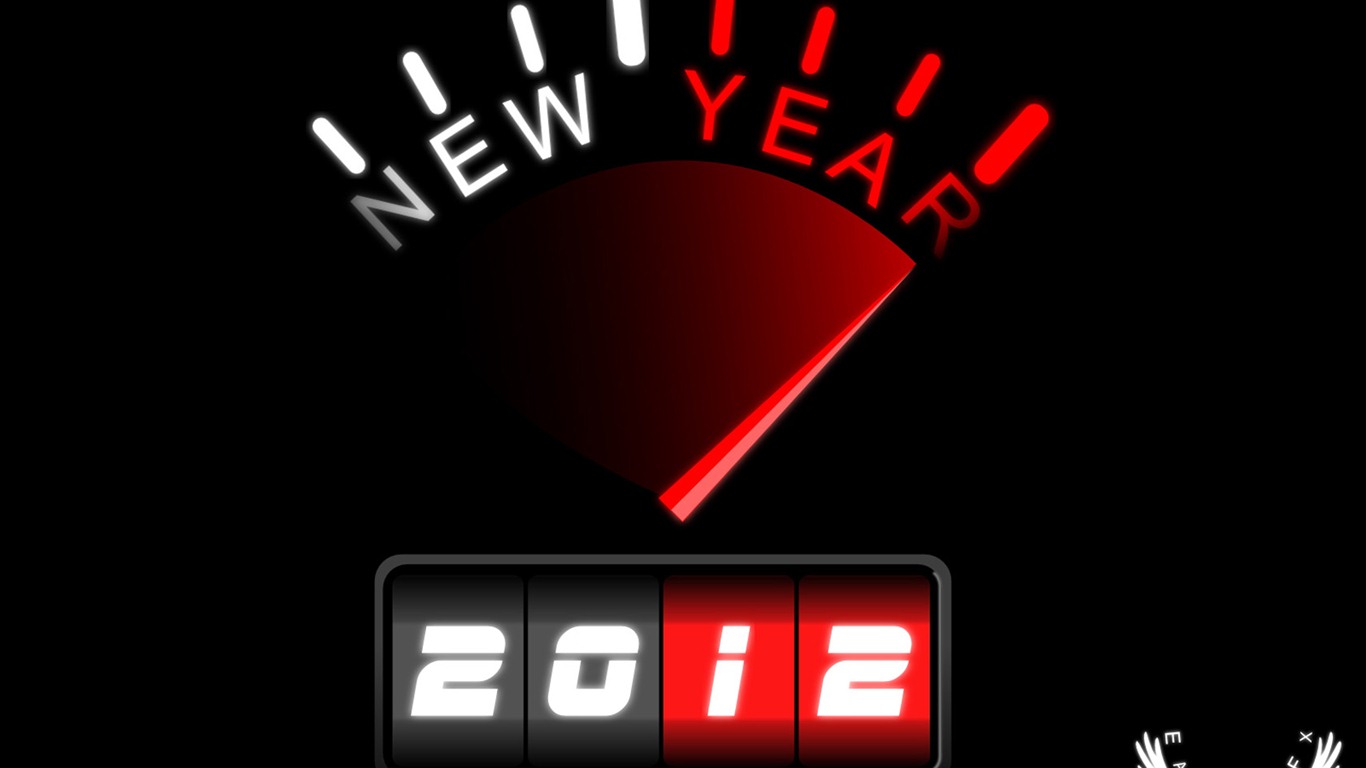 2012 New Year wallpapers (2) #7 - 1366x768