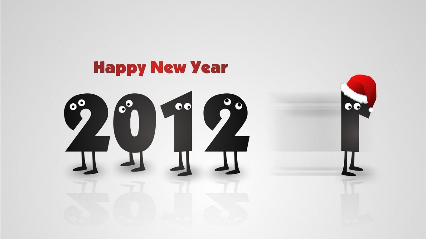 2012 New Year wallpapers (2) #19 - 1366x768