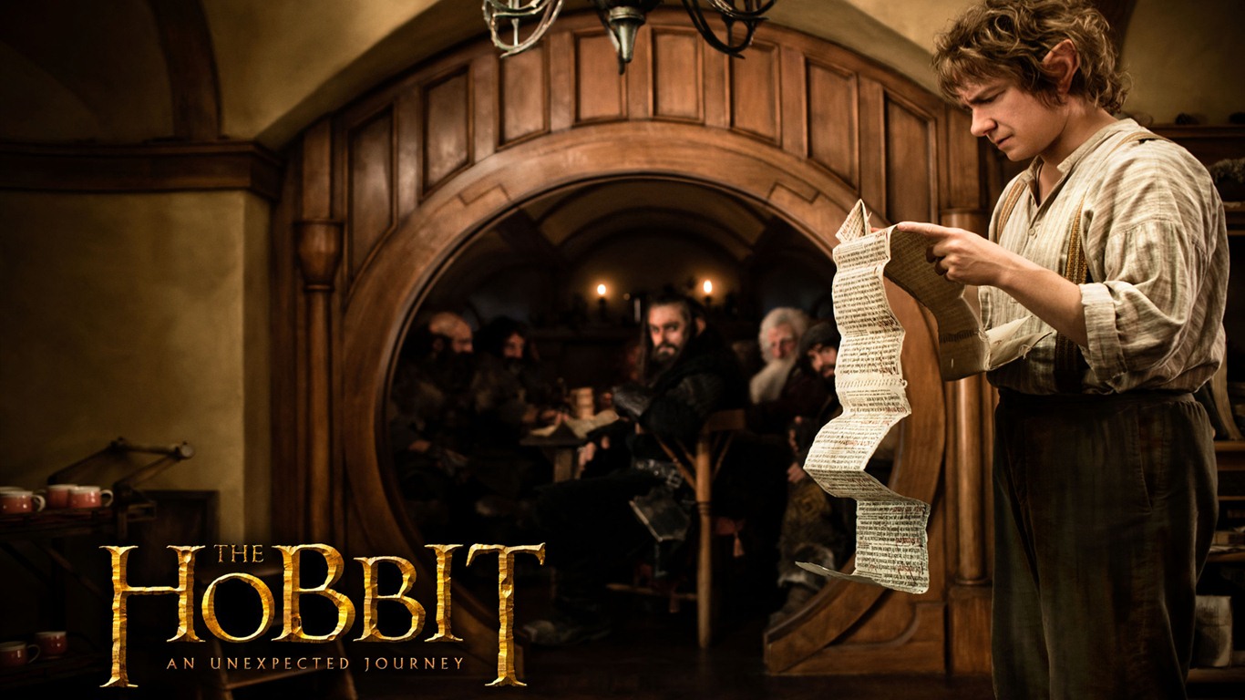 El Hobbit: Un viaje inesperado fondos de pantalla HD #12 - 1366x768