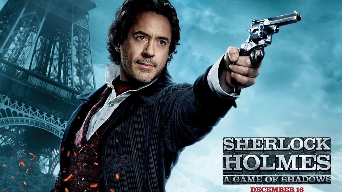 Шерлок Холмс: Игра теней обои HD #2 - 1366x768
