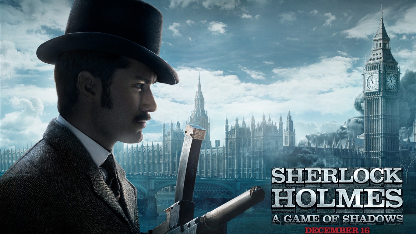 Шерлок Холмс: Игра теней обои HD #7 - 1366x768