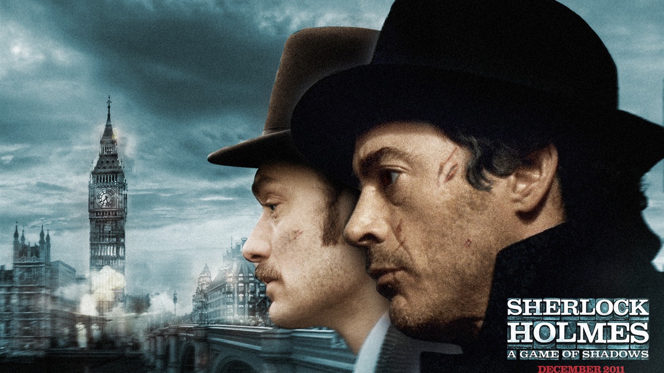 Шерлок Холмс: Игра теней обои HD #11 - 1366x768