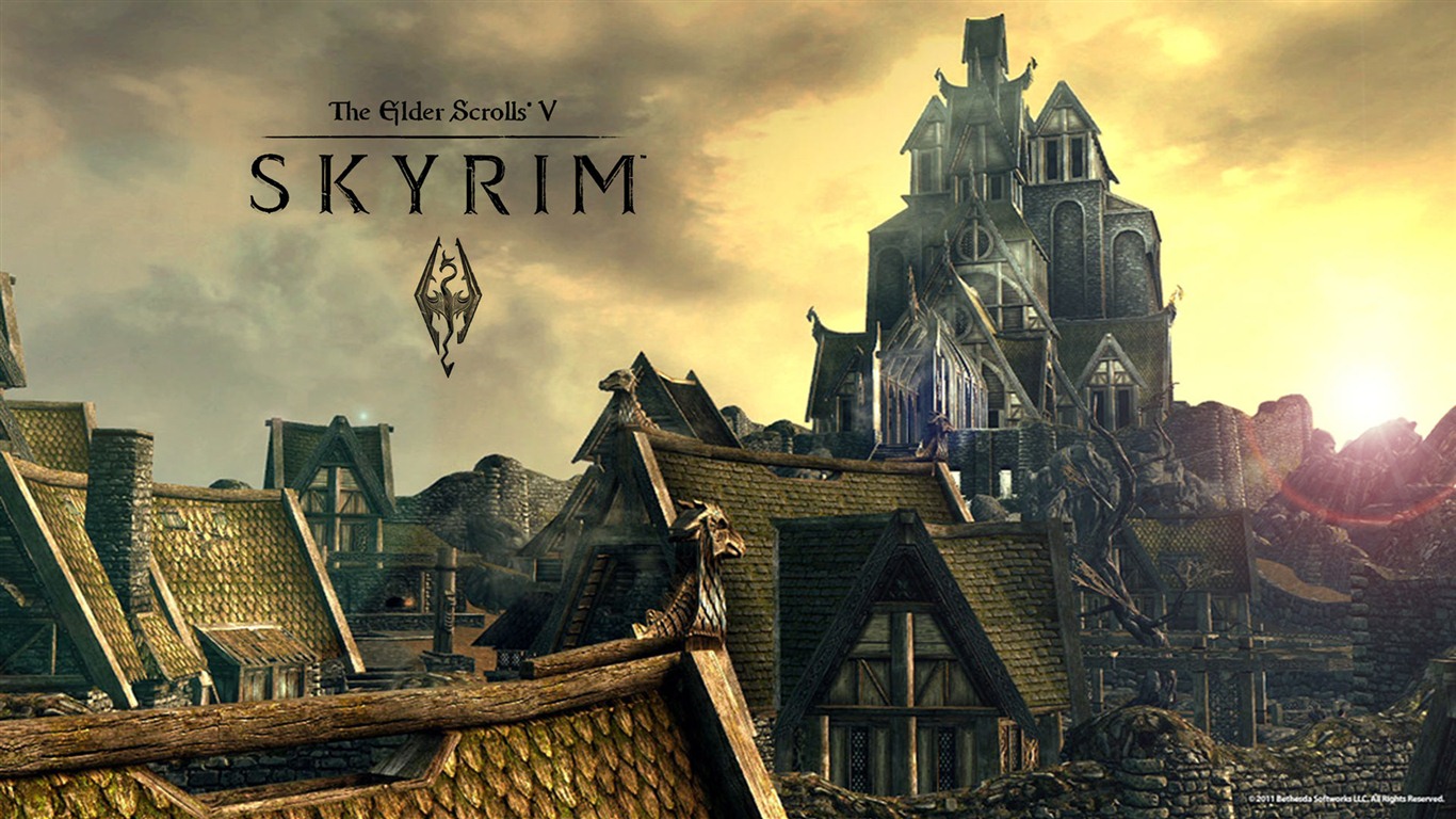 The Elder Scrolls V: Skyrim HD Tapety na plochu #17 - 1366x768
