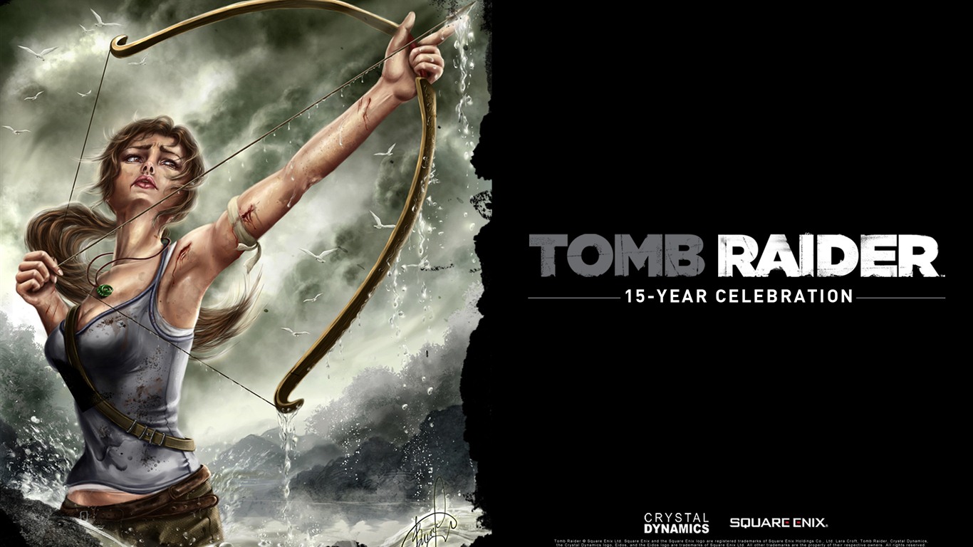 Tomb Raider 15 años de celebración de fondos de pantalla HD #5 - 1366x768