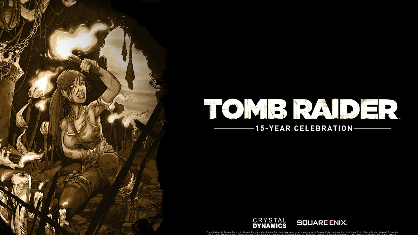 Tomb Raider 15 años de celebración de fondos de pantalla HD #6 - 1366x768