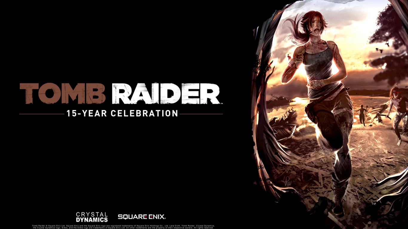 Tomb Raider 15 años de celebración de fondos de pantalla HD #8 - 1366x768