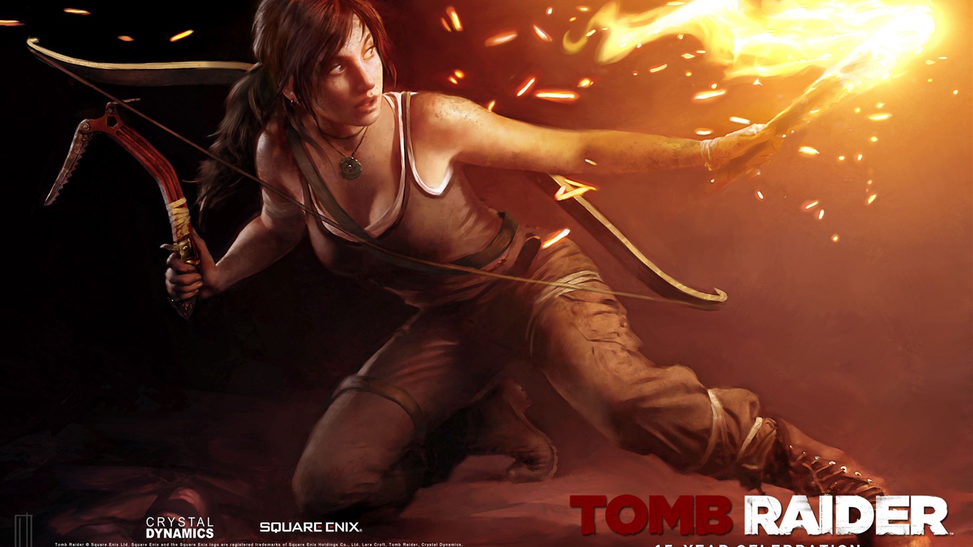 Tomb Raider 15 años de celebración de fondos de pantalla HD #11 - 1366x768