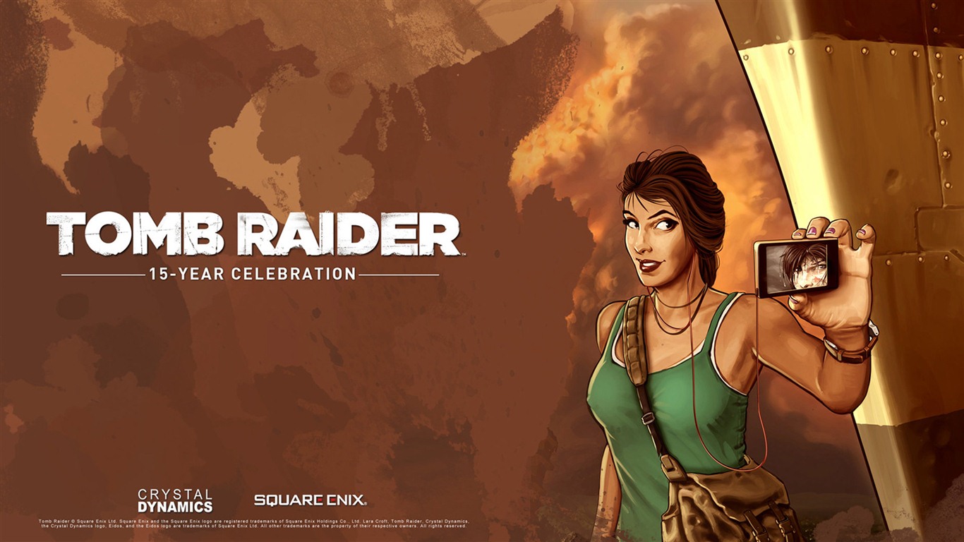 Tomb Raider 15 años de celebración de fondos de pantalla HD #15 - 1366x768