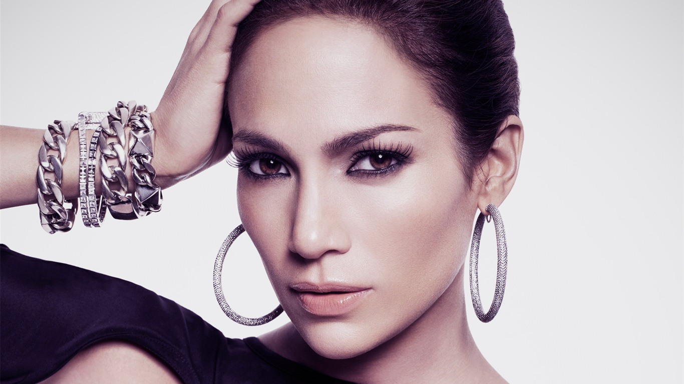 Jennifer Lopez 珍妮弗·洛佩兹 美女壁纸1 - 1366x768