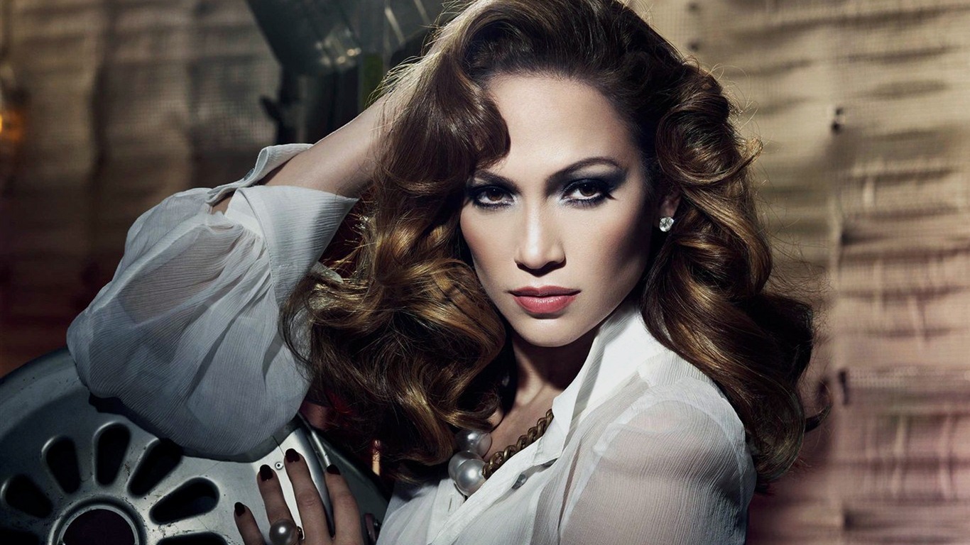 Jennifer Lopez 珍妮弗·洛佩兹 美女壁纸13 - 1366x768