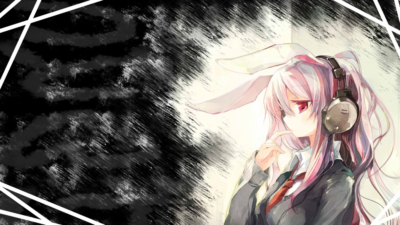 Touhou Project caricature HD wallpapers #5 - 1366x768