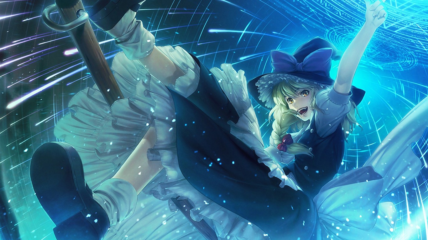 Touhou Project caricature HD wallpapers #18 - 1366x768